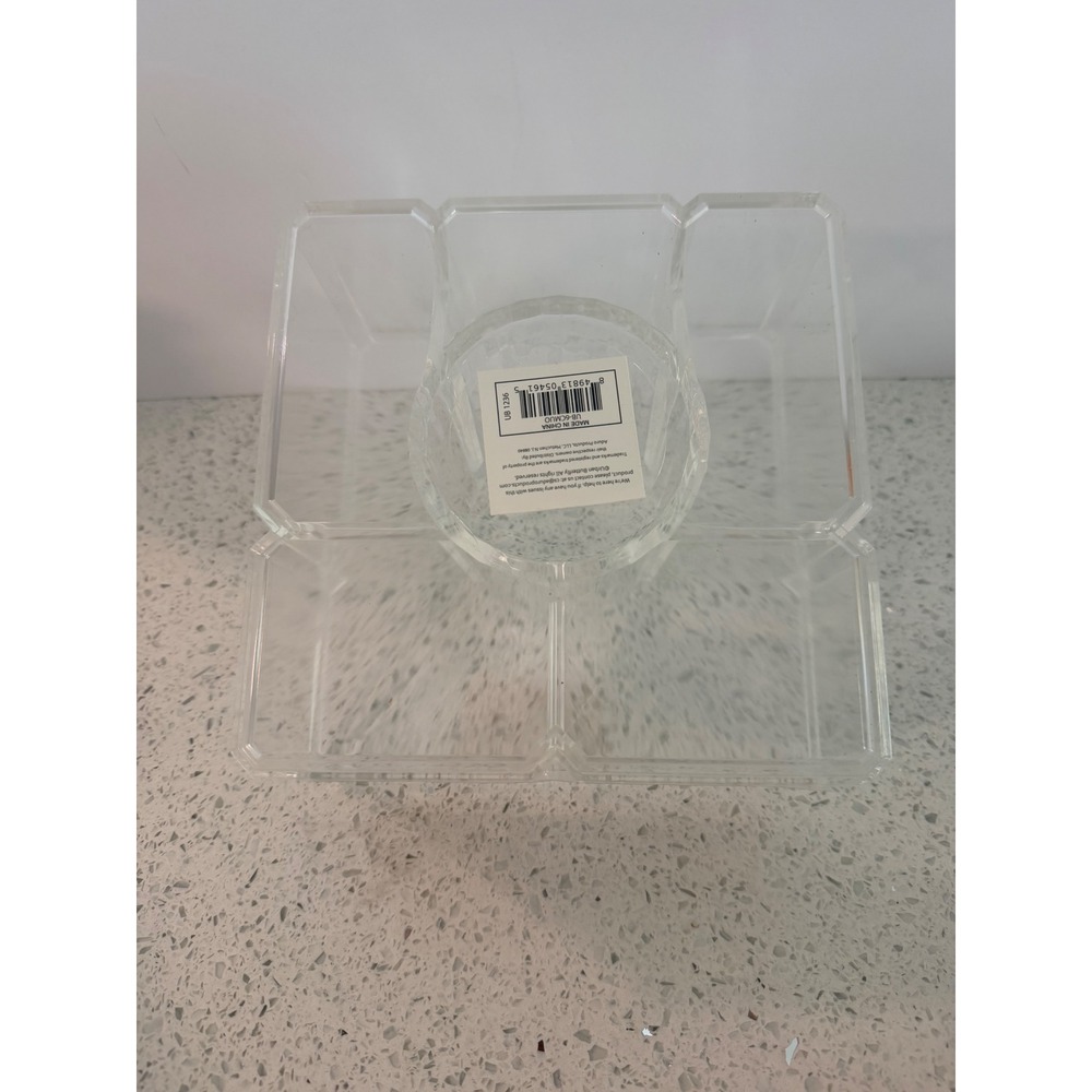 Urban Butterfly Clear 6 Compartment Multi-Use Makeup Vanity Organizer UB-6CMUO - Picture 5 of 6
